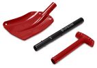 Aluminum Utility Shovel - Red/Black