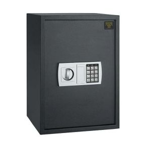 Electronic Safe - 1.8cf Solid Steel Safe with Numeric Keypad and 2 Manual Override Keys for Home or Office (Dark Gray)