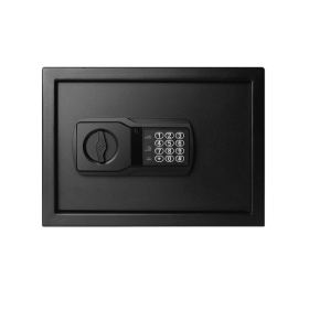 Safe Model 44E20 with Electronic Lock; Spare Key; 1 Shelf; Black