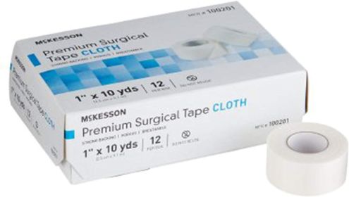 Medical Tapes. Case of 120 Surgical Tapes 1" x 10 yds. Non-sterile Cloth Tape for dressings and Medical Devices. High Adhesion Strength. Hypoallergeni