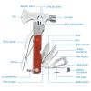 Outdoor Survival Multitool 7in Folding Multifunctional Axe Hammer Plier Knife Tool Camping