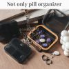 Medicine Pill Organizer Travel Cute Pill Container Small Pill Box 7 Compartments