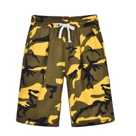 7 Colors Spring and Summer New Loose Camouflage Shorts Casual Pants (Color: Purple, size: L)