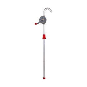 Rotary Barrel Pump Hand Crank Drum Pump for Gasoline Fuel (Color: Gray)